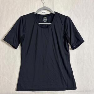 Kastel Denmark Women's Medium Black Nylon Short Sleeve Vented Pullover Sun Shirt